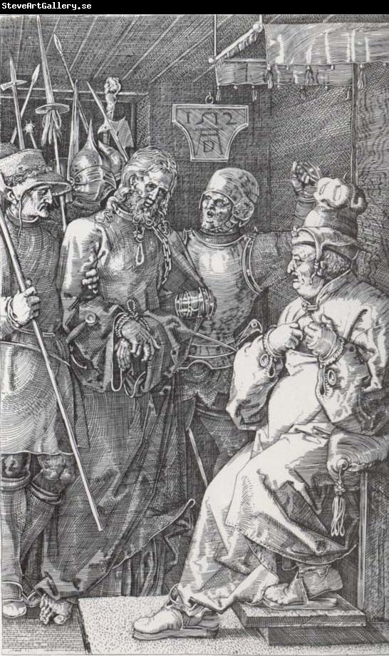 Albrecht Durer Christ befroe Caiaphas